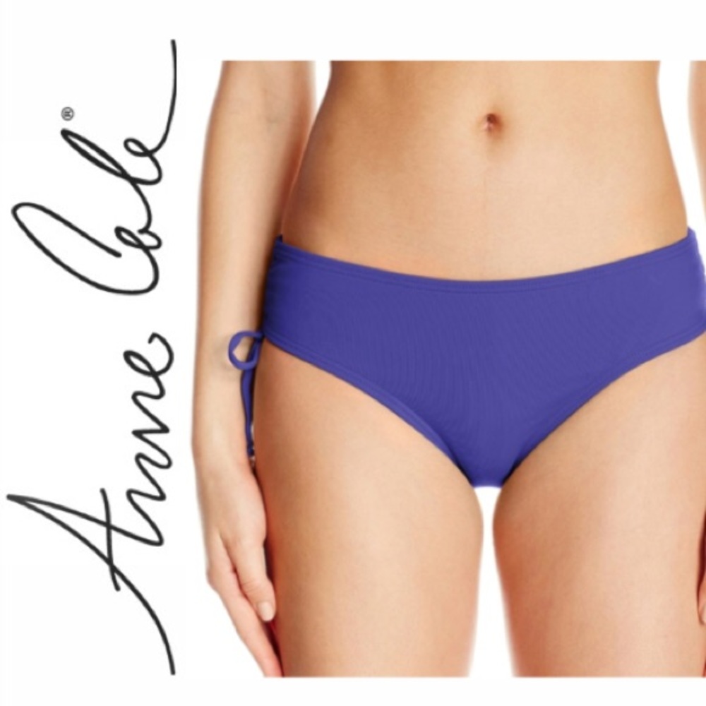 Anne Cole Side Tie Adjustable Bikini Swim Bottom!